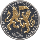 2011 TWO POUNDS SILVER PROOF JERSEY - SILVER WORLD COINS - Cambridgeshire Coins