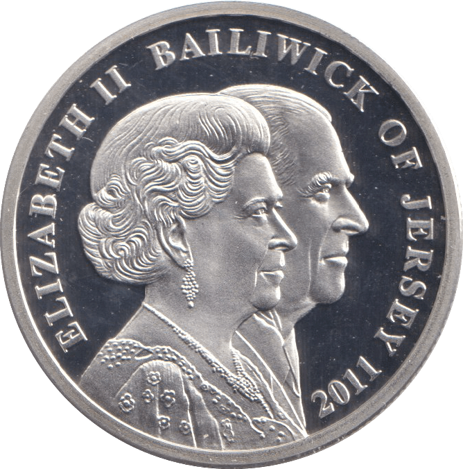 2011 TWO POUNDS SILVER PROOF JERSEY - WORLD COINS - Cambridgeshire Coins