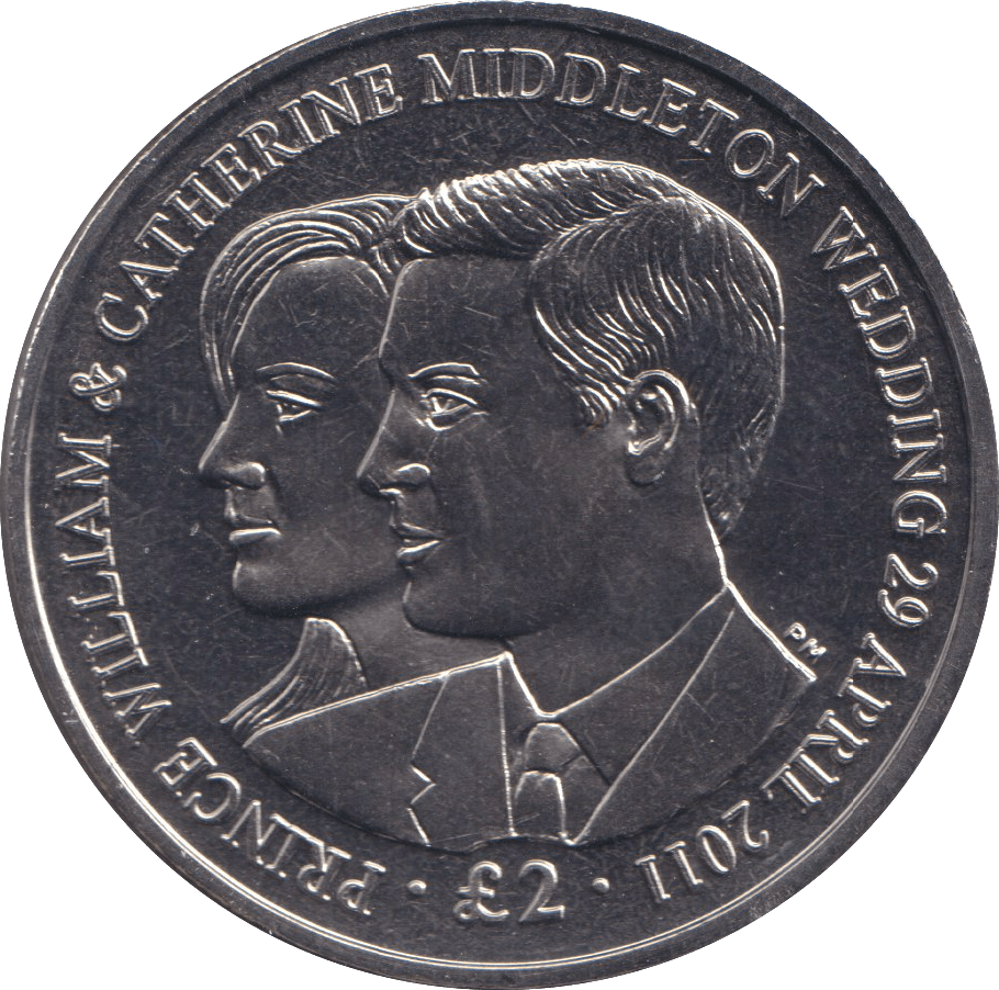 2011 TWO POUNDS WILLIAM AND CATHERINE BRITISH INDIAN OCEAN TERRITORY - WORLD COINS - Cambridgeshire Coins