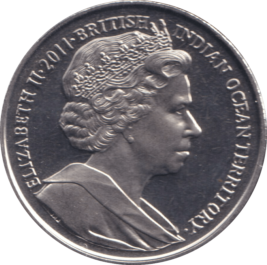 2011 TWO POUNDS WILLIAM AND CATHERINE BRITISH INDIAN OCEAN TERRITORY - WORLD COINS - Cambridgeshire Coins