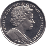 2011 TWO POUNDS WILLIAM AND CATHERINE BRITISH INDIAN OCEAN TERRITORY - WORLD COINS - Cambridgeshire Coins