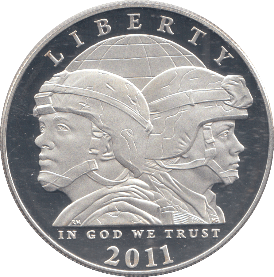 2011 USA SILVER PROOF U.S. ARMY LIBERTY DOLLAR - Silver Proof - Cambridgeshire Coins