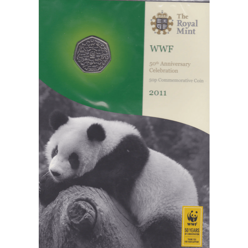 2011 WWF 50TH ANNIVERSARY 50P COIN BRILLIANT UNCIRCULATED BU PACK - 50p BU Pack - Cambridgeshire Coins