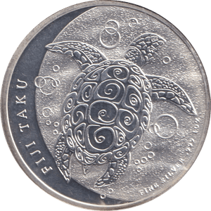 2012 1 OZ FINE SILVER TWO DOLLARS FIJI - SILVER WORLD COINS - Cambridgeshire Coins