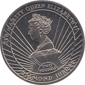 2012 2 POUND QUEEN ELIZABETH II DIAMOND JUBILEE ( BU ) - WORLD COINS - Cambridgeshire Coins
