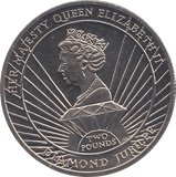 2012 2 POUND QUEEN ELIZABETH II DIAMOND JUBILEE ( BU ) - WORLD COINS - Cambridgeshire Coins