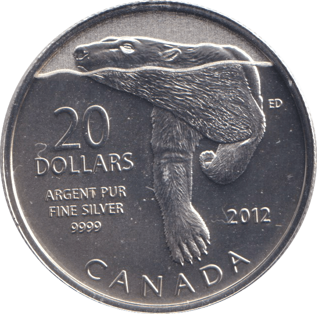2012 20 DOLLARS CANADA - WORLD COINS - Cambridgeshire Coins