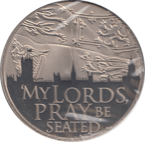 2012 5 POUNDS MY LORDS PRAY BE SEATED ( PROOF ) - WORLD COINS - Cambridgeshire Coins