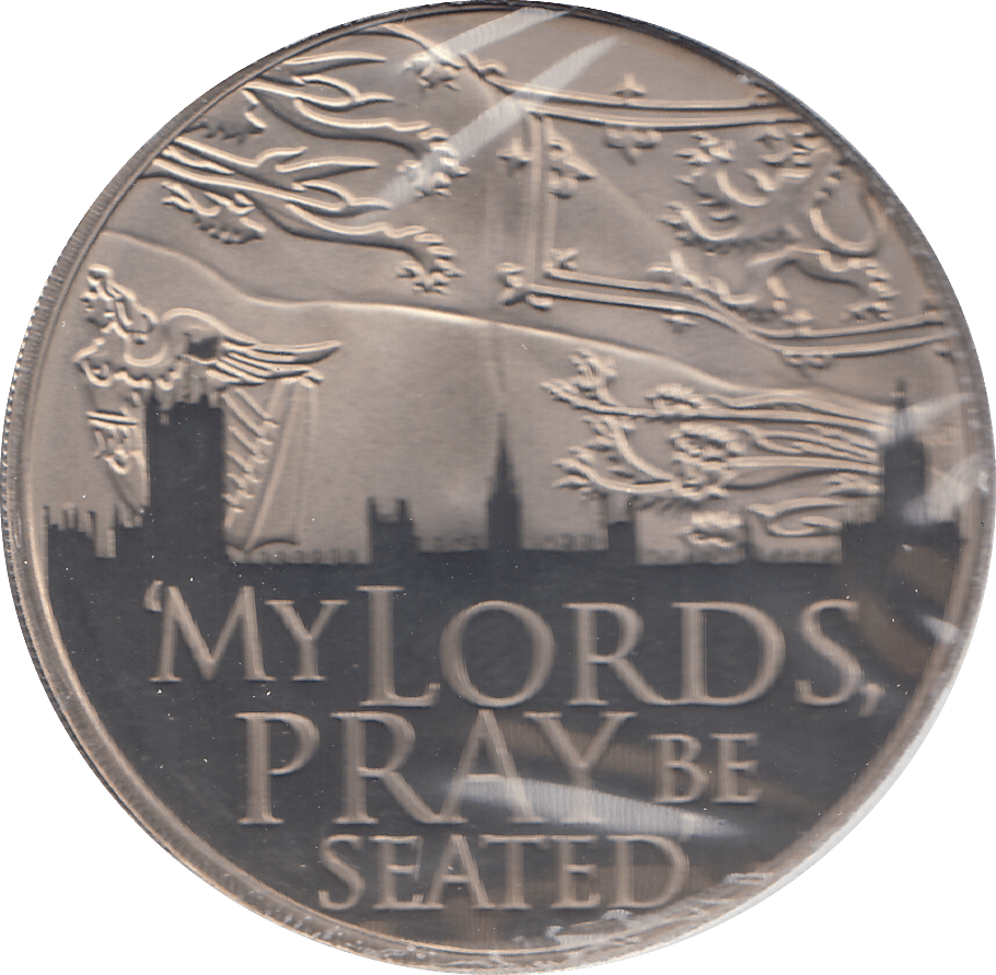2012 5 POUNDS MY LORDS PRAY BE SEATED ( PROOF ) - WORLD COINS - Cambridgeshire Coins