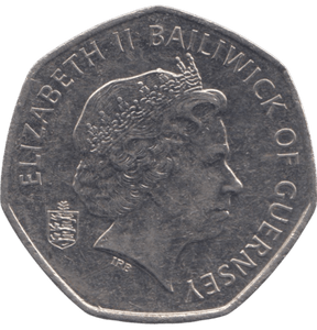 2012 50 PENCE BAILIWICK OF GUERNSEY - 50P CIRCULATED - Cambridgeshire Coins