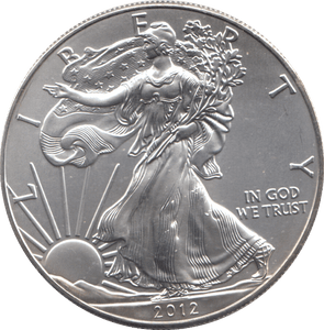 2012 AMERICAN EAGLE SILVER DOLLAR 1 OZ FINE SILVER - WORLD COINS - Cambridgeshire Coins
