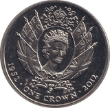 2012 BU CROWN FALKLAND ISLANDS - WORLD COINS - Cambridgeshire Coins