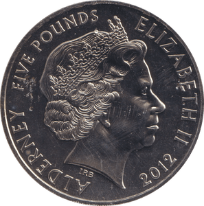 2012 BU FIVE POUND ALDERNEY - WORLD COINS - Cambridgeshire Coins