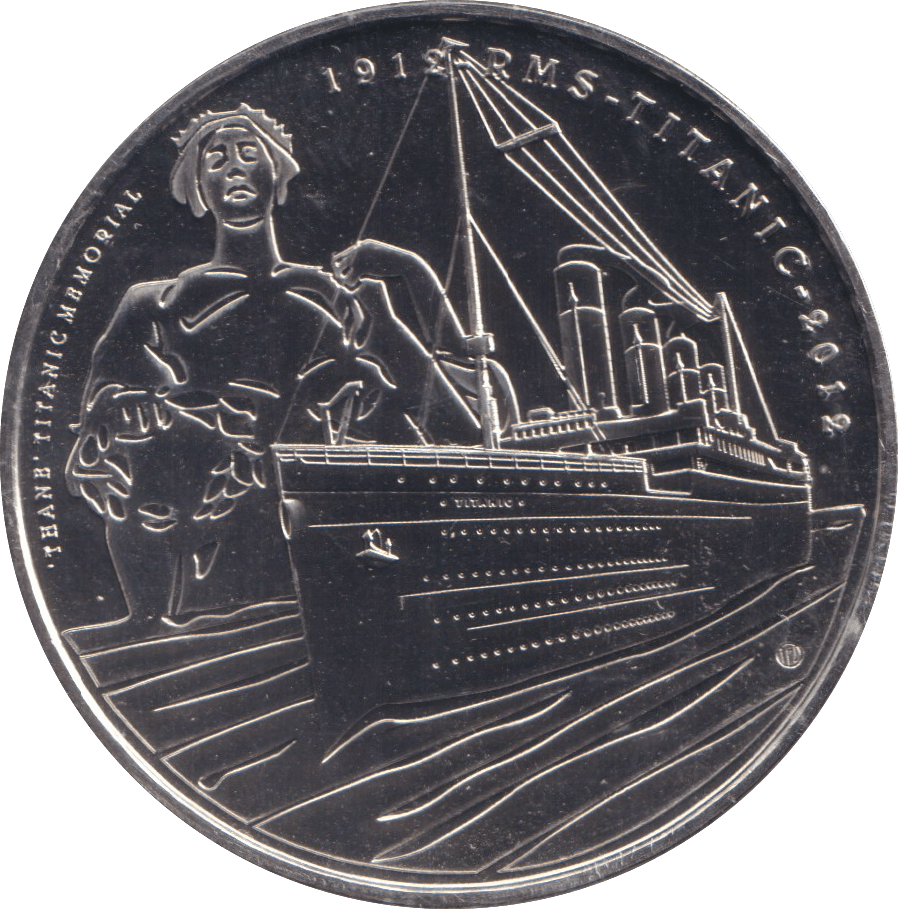 2012 BU FIVE POUND TITANIC ALDERNEY - WORLD COINS - Cambridgeshire Coins