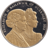 2012 BU FIVE POUNDS BAILIWICK OF GUERNSEY - WORLD COINS - Cambridgeshire Coins