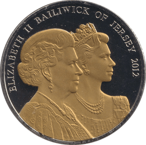 2012 BU FIVE POUNDS BAILIWICK OF JERSEY - WORLD COINS - Cambridgeshire Coins
