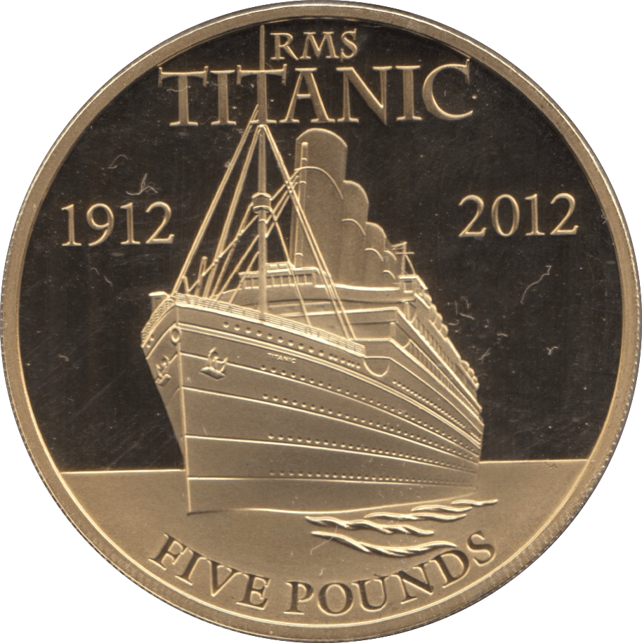 2012 BU JERSEY TITANIC COMMEMORATIVE COIN FIVE POUNDS - WORLD COINS - Cambridgeshire Coins