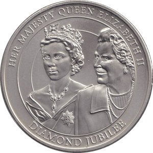 2012 BU ONE DOLLAR COOK ISLANDS DIAMOND JUBILEE - WORLD COINS - Cambridgeshire Coins