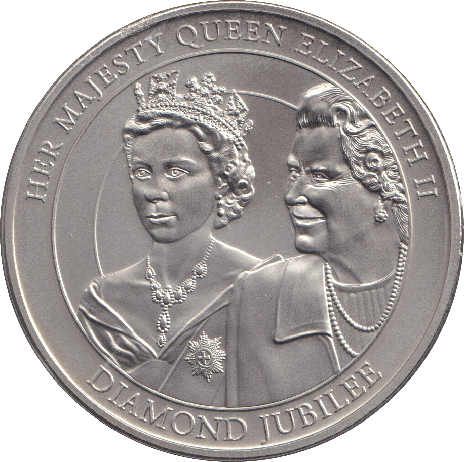 2012 BU ONE DOLLAR COOK ISLANDS DIAMOND JUBILEE - WORLD COINS - Cambridgeshire Coins