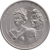 2012 BU ONE DOLLAR COOK ISLANDS DIAMOND JUBILEE - WORLD COINS - Cambridgeshire Coins