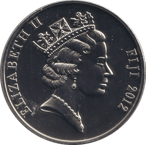 2012 BU ONE DOLLAR FIJI DIAMOND JUBILEE - WORLD COINS - Cambridgeshire Coins