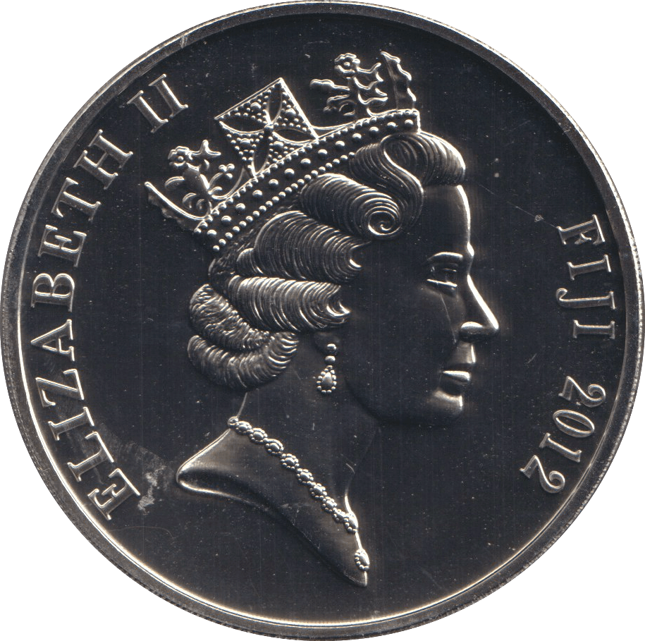 2012 BU ONE DOLLAR FIJI DIAMOND JUBILEE - WORLD COINS - Cambridgeshire Coins