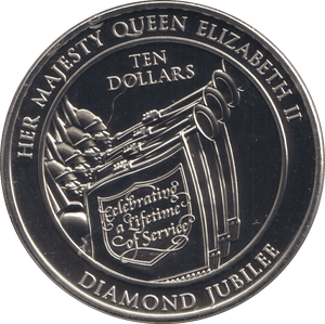 2012 BU ONE DOLLAR FIJI DIAMOND JUBILEE - WORLD COINS - Cambridgeshire Coins