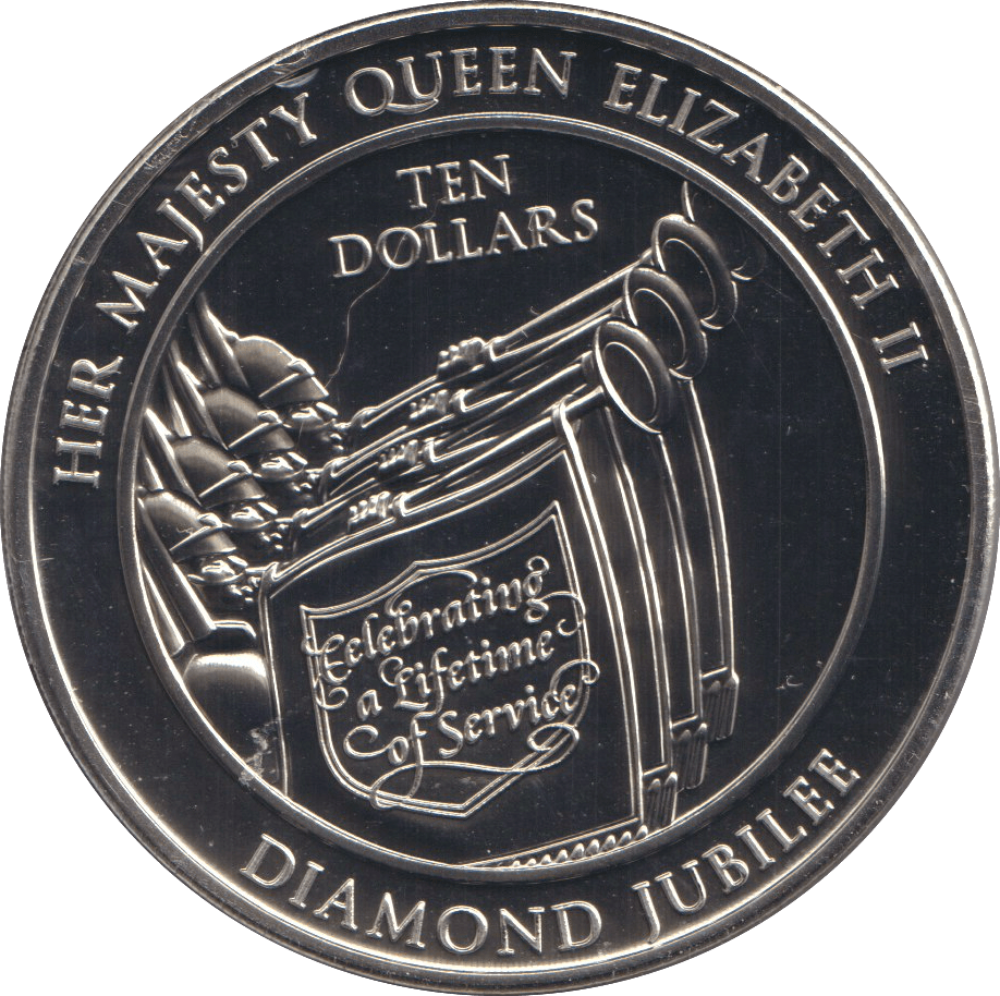 2012 BU ONE DOLLAR FIJI DIAMOND JUBILEE - WORLD COINS - Cambridgeshire Coins