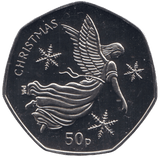 2012 CHRISTMAS 50P ANGEL ISLE OF MAN ( PROOF ) - 50P CHRISTMAS COINS - Cambridgeshire Coins