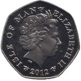 2012 CHRISTMAS 50P ANGEL ISLE OF MAN ( PROOF ) - 50P CHRISTMAS COINS - Cambridgeshire Coins