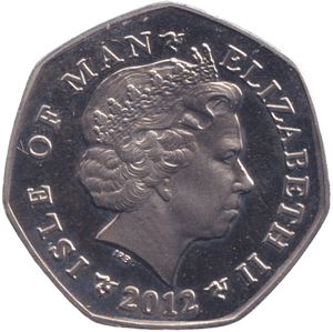 2012 CHRISTMAS 50P NATIVITY ANGEL ISLE OF MAN ( BUNC ) - 50P REGIONAL ISSUES - Cambridgeshire Coins