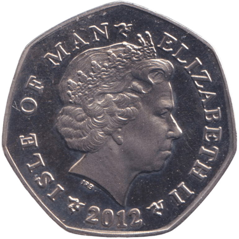 2012 CHRISTMAS 50P NATIVITY ANGEL ISLE OF MAN ( BUNC ) - 50P REGIONAL ISSUES - Cambridgeshire Coins