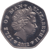 2012 CHRISTMAS 50P NATIVITY ANGEL ISLE OF MAN ( BUNC ) - 50P REGIONAL ISSUES - Cambridgeshire Coins