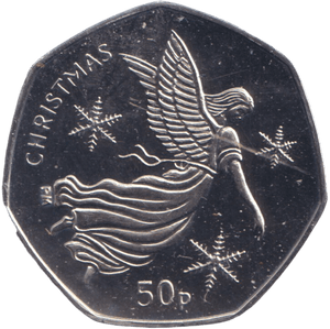 2012 CHRISTMAS 50P NATIVITY ANGEL ISLE OF MAN ( BUNC ) - 50P REGIONAL ISSUES - Cambridgeshire Coins
