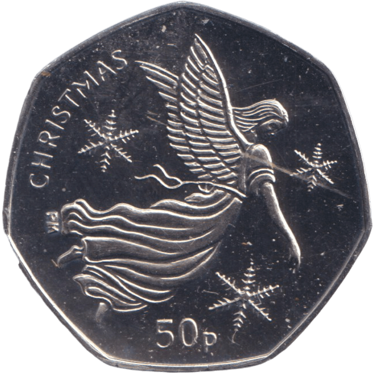 2012 CHRISTMAS 50P NATIVITY ANGEL ISLE OF MAN ( BUNC ) - 50P REGIONAL ISSUES - Cambridgeshire Coins