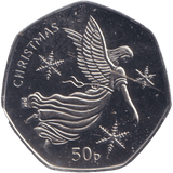 2012 CHRISTMAS 50P NATIVITY ANGEL ISLE OF MAN ( BUNC ) - 50P REGIONAL ISSUES - Cambridgeshire Coins