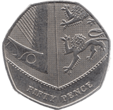 2012 CIRCULATED 50P SHIELD COAT OF ARMS - 50P CIRCULATED - Cambridgeshire Coins