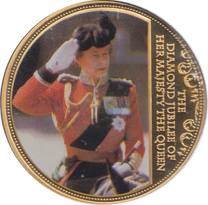 2012 DIAMOND JUBILEE COMMEMORATIVE - WORLD COINS - Cambridgeshire Coins