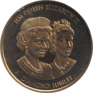 2012 DIAMOND JUBILEE MEDAL - WORLD COINS - Cambridgeshire Coins