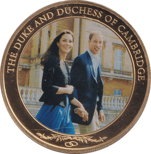 2012 DUKE AND DUCHESS OF CAMBRIDGE DOLLAR COOK ISLANDS - WORLD COINS - Cambridgeshire Coins