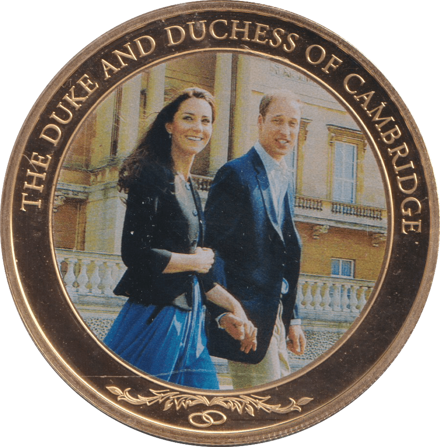 2012 DUKE AND DUCHESS OF CAMBRIDGE DOLLAR COOK ISLANDS - WORLD COINS - Cambridgeshire Coins