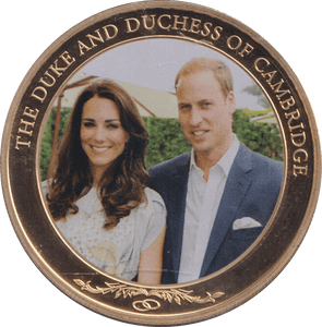 2012 DUKE AND DUCHESS OF CAMBRIDGE DOLLAR COOK ISLANDS - WORLD COINS - Cambridgeshire Coins