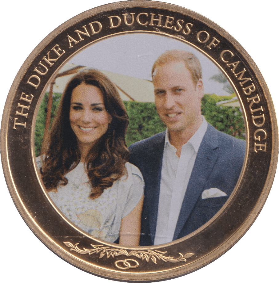 2012 DUKE AND DUCHESS OF CAMBRIDGE DOLLAR COOK ISLANDS - WORLD COINS - Cambridgeshire Coins
