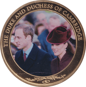 2012 DUKE AND DUCHESS OF CAMBRIDGE DOLLAR COOK ISLANDS - WORLD COINS - Cambridgeshire Coins