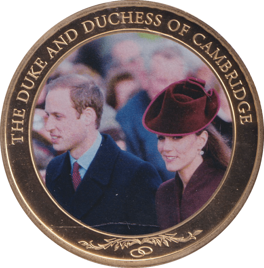 2012 DUKE AND DUCHESS OF CAMBRIDGE DOLLAR COOK ISLANDS - WORLD COINS - Cambridgeshire Coins