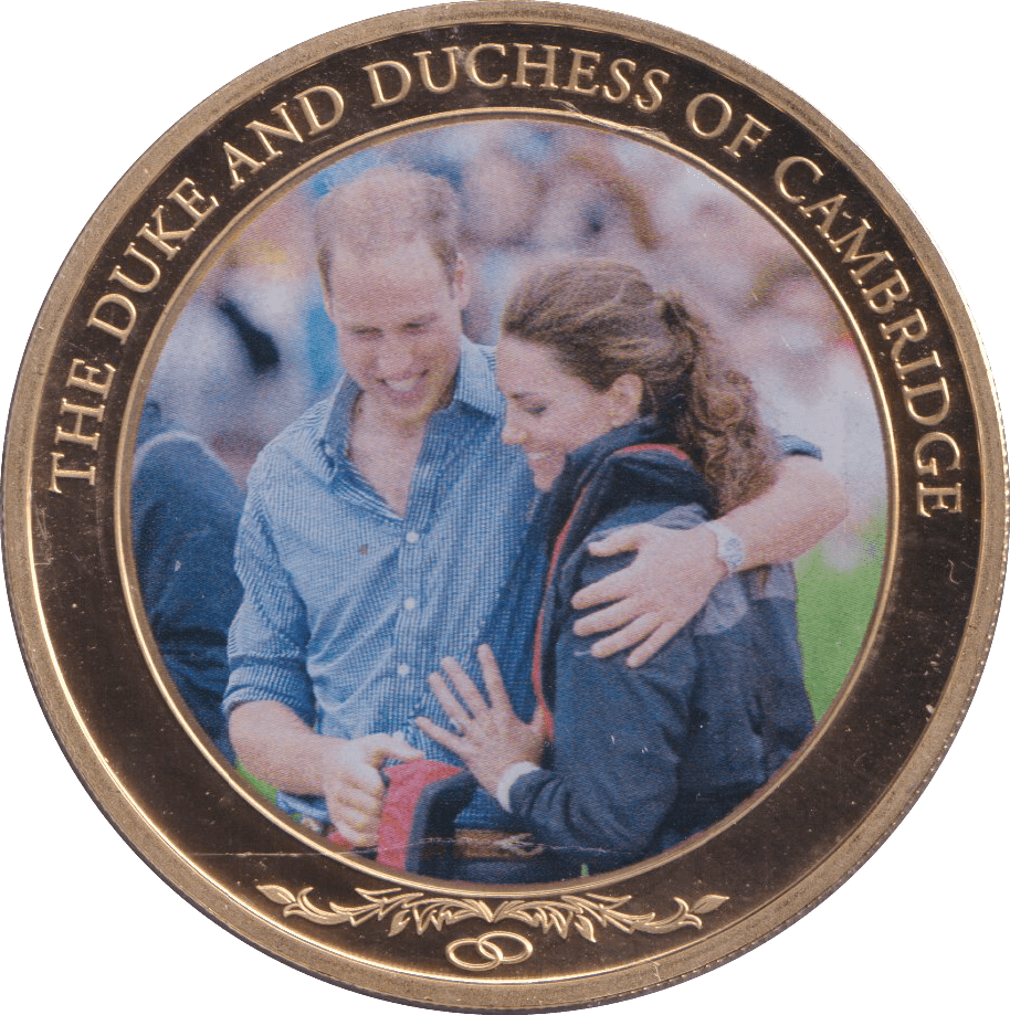 2012 DUKE AND DUCHESS OF CAMBRIDGE DOLLAR COOK ISLANDS - WORLD COINS - Cambridgeshire Coins