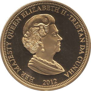 2012 FIFTY PENCE TRISTAN DA CUNHA DIAMOND JUBILEE - WORLD COINS - Cambridgeshire Coins