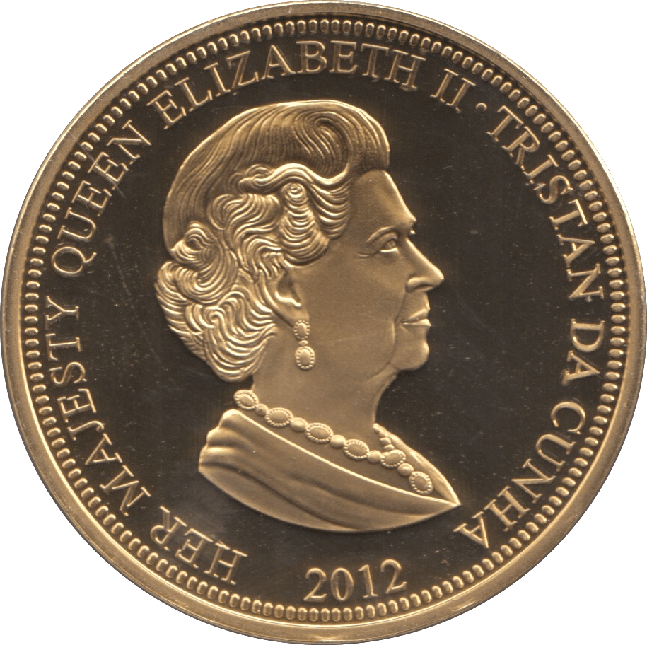 2012 FIFTY PENCE TRISTAN DA CUNHA DIAMOND JUBILEE - WORLD COINS - Cambridgeshire Coins