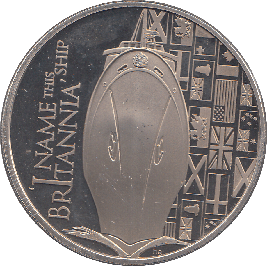 2012 FIVE DOLLARS I NAME THIS SHIP BRITANNIA - WORLD COINS - Cambridgeshire Coins