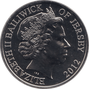 2012 FIVE POUNDS GUERNSEY - WORLD COINS - Cambridgeshire Coins